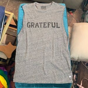 Spiritual Gangster muscle tank Grateful gray small